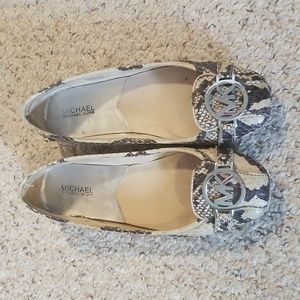 Michael Michael Kors snake print shoes, size 8.5